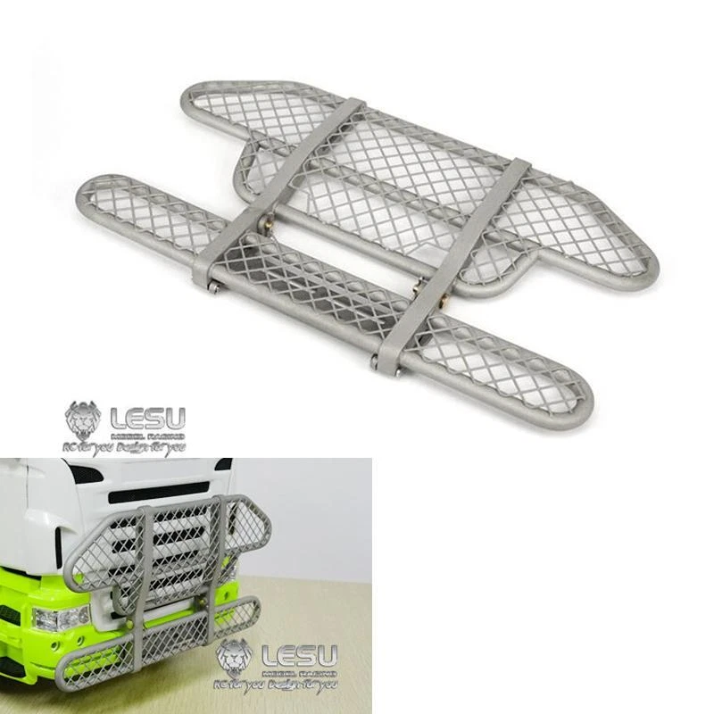 LESU 1/14 Metal Front Bumper C1 Model for Tamiya RC Tractors Truck R620 R470 - Image 3 of 4