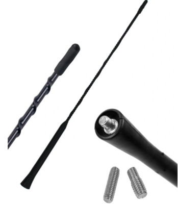 ANTENNE 40cm für FM / AM in Schwarz für VW PASSAT 35i 3B 3BG VENTO DERBY JETTA