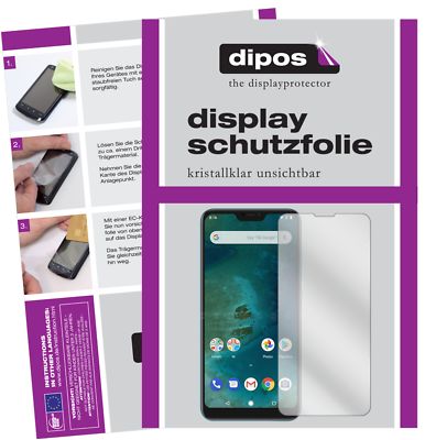 2x Schutzfolie für Xiaomi Mi A2 Lite klar Displayschutzfolie Display Schutz