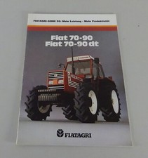 Brochure Fiat - Fiatagri Tractors 70-90 / 70-90 DT Stand Approx. 1984