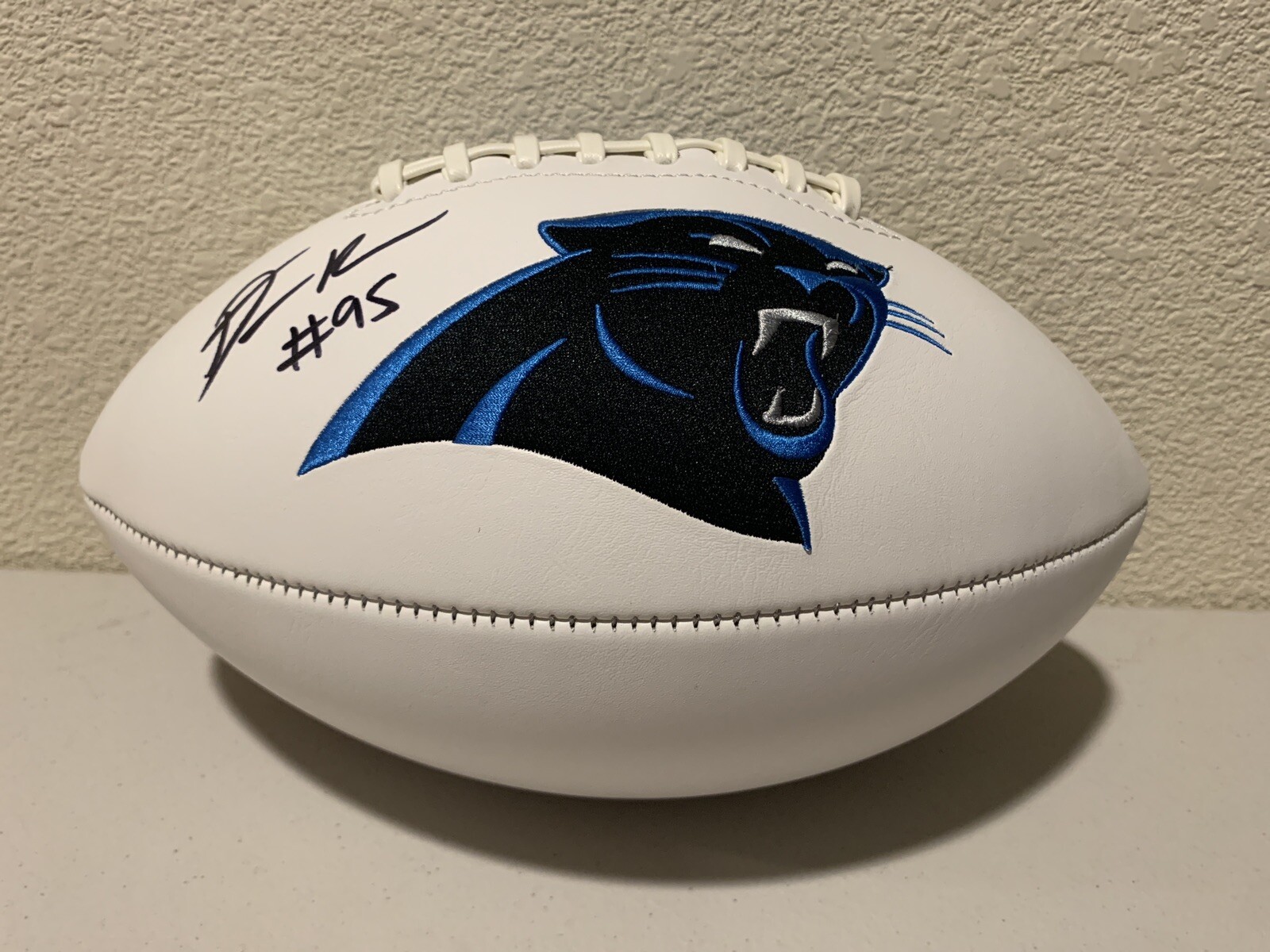Derrick Brown Autographed Signed Carolina Panthers Football JSA 