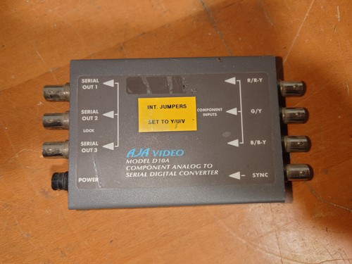 AJA D10A Component Analog to Serial Digital Converter, Analog to SDI, Working - Picture 2 of 5
