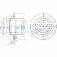 2X Delphi BG3931 Bremsscheibe Passend FüR Subaru