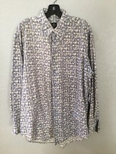 Evergreen Expert Shirtmakers Gray Long Sleeve Shirt Made in USA Sz Large