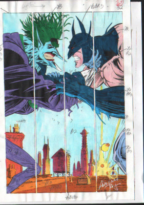 BATMAN ANNUAL 16 DARKNESS WITHIN OG PRODUCTION ART SIGNED ADRIENNE ROY PG 60