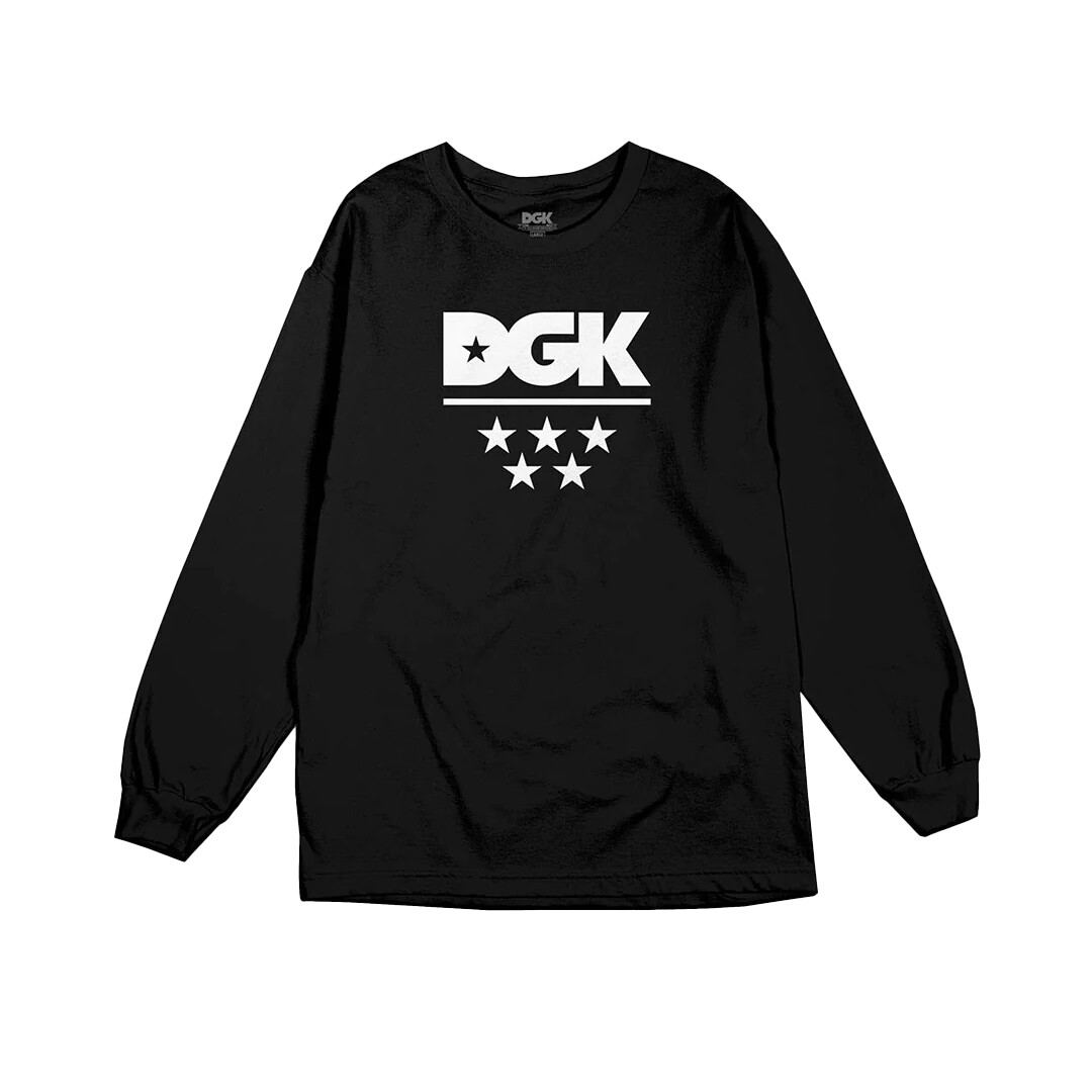 Футболка с длинным рукавом DGK Dirty Ghetto Kids All Star черная 7790₽