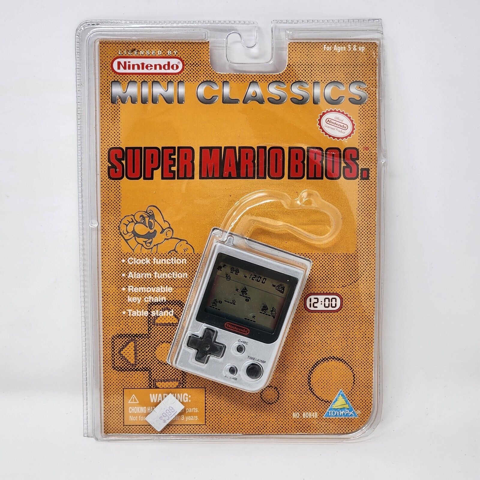 ToyMax Nintendo Mini Classics Super Mario Bros Hand Held Game 1998