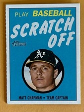 Topps 2020 Heritage 1971 Scratch Off #3 Matt Chapman - Oakland A's