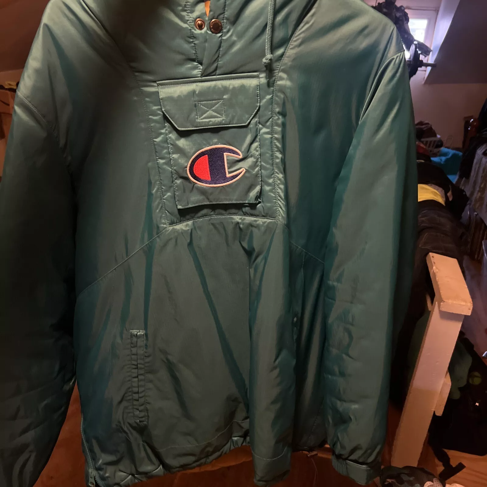 SS/18 SUPREME x CHAMPION PULL PARKA VESTE SARCELLE TAILLE L très bon état