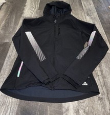 Adidas Womens Running Jacket Running Hooded Full Zip W/ Pockets