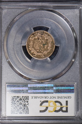 1857 1c FLYING EAGLE CENT - DIE CLASH - FS-402 S-9 (003) PCGS VG DETAIL Lot#697 - Picture 9 of 9