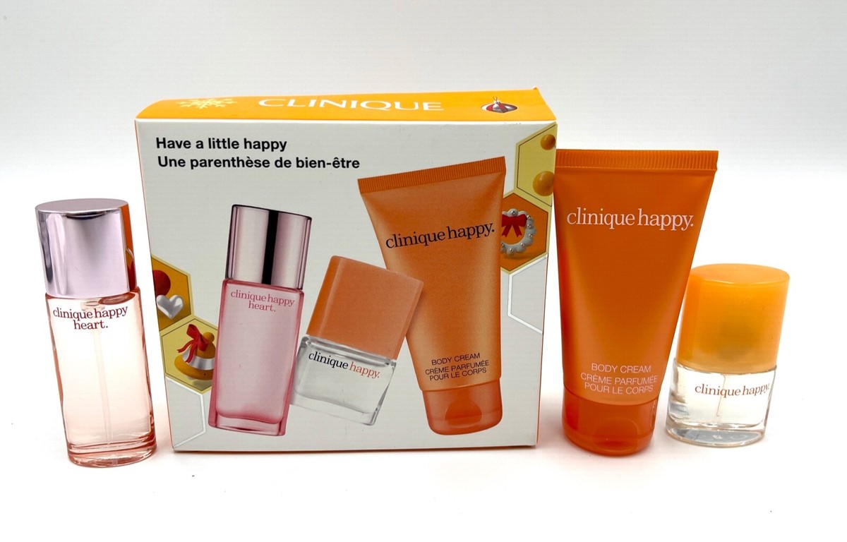 Clinique Happy Set Happy Happy Heart Sprays~ Body Cream  oz