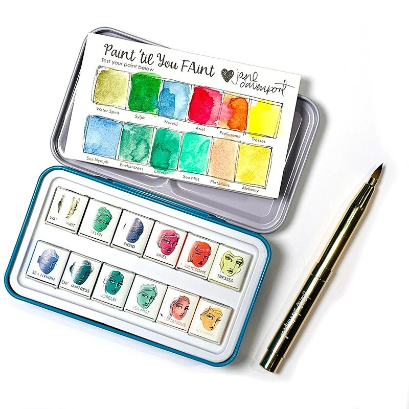 Spellbinders Jane Davenport Watercolor Palette Glitz Sea Various 15.2 x 7.3 cm