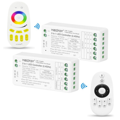 2.4G LED controller FUT037S+ 3in1 RGB RGBW RGBCCT ,FUT035S+ CCT led contorller