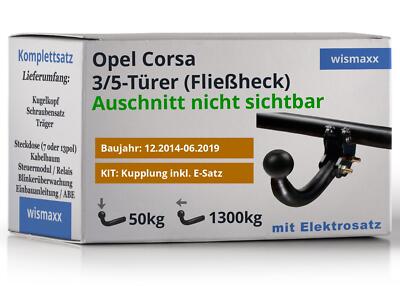 ANHÄNGERKUPPLUNG starr für Opel Corsa E 14-19 +7pol E-Satz BRINK