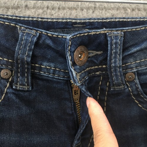 Silver Suki Slim Bootcut Jeans Womens 26x34.5 Blue Denim Low Rise Dark Wash Zip - Picture 4 of 17