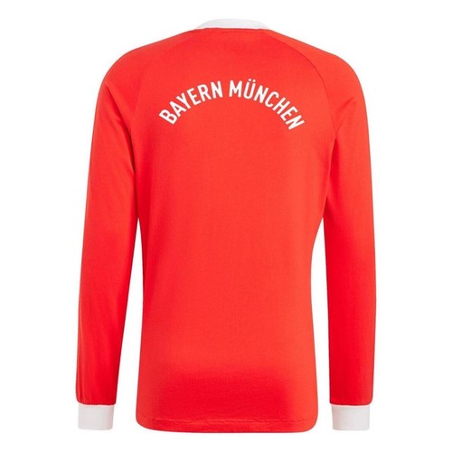 Men's adidas Originals Red Bayern Munich Energy Drop '70s Long Sleeve Jersey - Picture 3 of 5