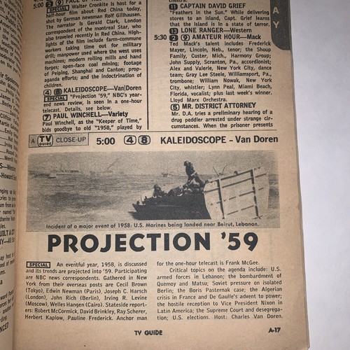 TV GUIDE David and Ricky Nelson December 27, 1958 Washington D C Edition - Foto 8 di 10