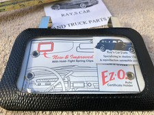 Universal Sun Visor Vintage Style Auto Certificate Registration Holder