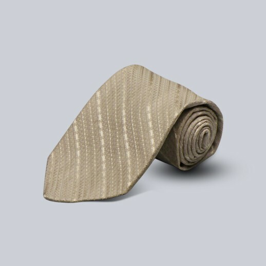 Robert Talbott Tie Silver Solid 100% Silk Width 3… - image 1