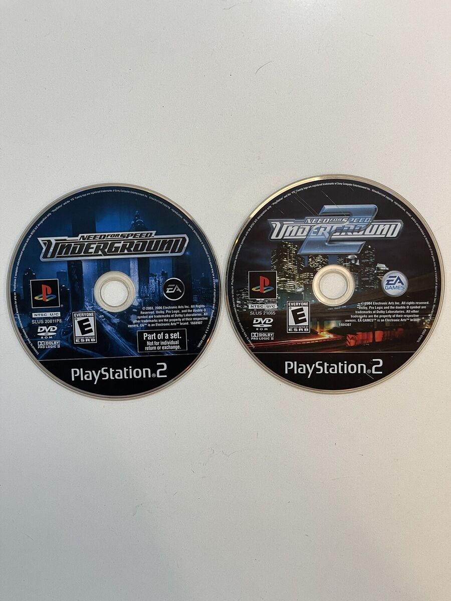 NEED FOR SPEED UNDERGROUND - PS2 GAME - DISC ONLY!