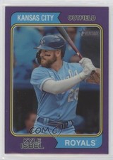 2023 Topps Heritage High Number Hot Box Chrome Purple Refractor Kyle Isbel pi4