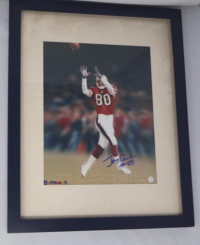 Jerry Rice Framed Signed Autographed Picture