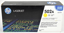 GENUINE SEALED HP 502A Yellow LaserJet Pro Printer Toner - Q6472A