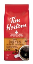 Tim Hortons 100 Colombian Dark Medium Roast Coffee, 300g/10.6 oz