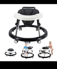 Baby Walker Foldable With 5 Adjustable Heights, For Boys & Girls 7-18 Months Old