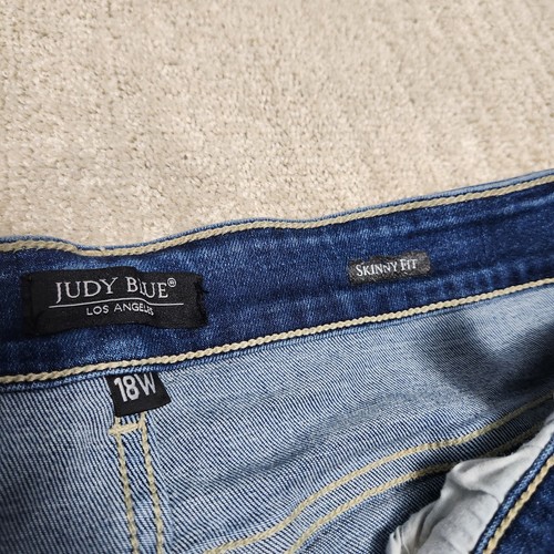 Judy Blue Jeans Damen 18W Skinny Fit Crop Stretch Denim High Rise Control Top - Bild 3 von 12