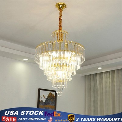 Elegant Crystal Chandelier Ceiling Light Pendant Fixture Lighting Lamp Modern