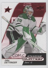 2023-24 Upper Deck Ovation Standing Ovation Red 63/100 Jake Oettinger #54 0nr3