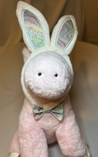 FAO Schwarz plush Pink Pony Horse Sparklers bow Easter bunny ears NWT