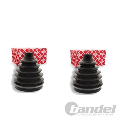2X FEBI ACHSMANSCHETTE SATZ RADSEITIG passend für AUDI Q7 VW BUS PHAETON TOUAREG