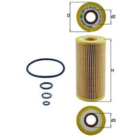 ÖLfilter Mahle OX 383D FüR Mercedes-Benz Maybach S