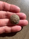 Dug Confederate Virginia State Seal Militia Staff Coat Button with Gold