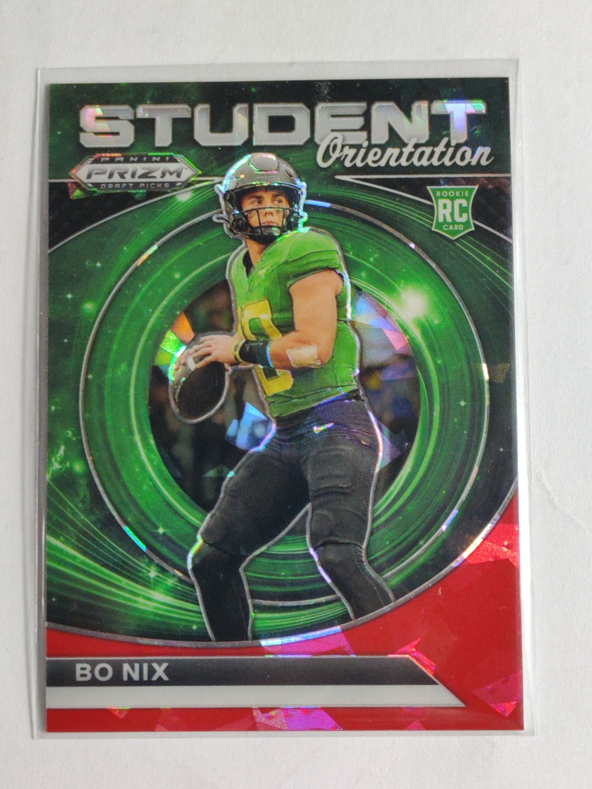 2024 Prizm Draft Picks - Student Orientation Bo Nix #SO-BN Red Ice Prizm DENVER