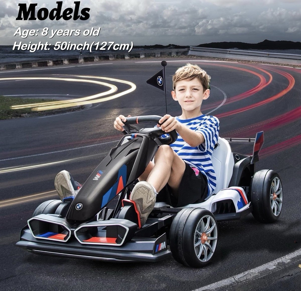 New 36V Extreme Drift Go-Kart Ride-on Battery Powered BMW Licensed