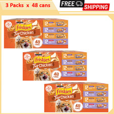 3 packs - Friskies  Adult Wet Cat Food In Gravy Variety Pack - 48 Ct, 264 Oz