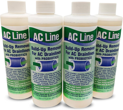 AC Drain Line Cleaner - 4 Pack / 12 Month Supply - Cleans HVAC Drain Lines, Cond