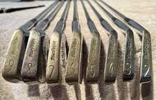 Vintage MacGregor Jack Nicklaus Gold Crown Irons 2-9 Original Grips Tru-Flexion