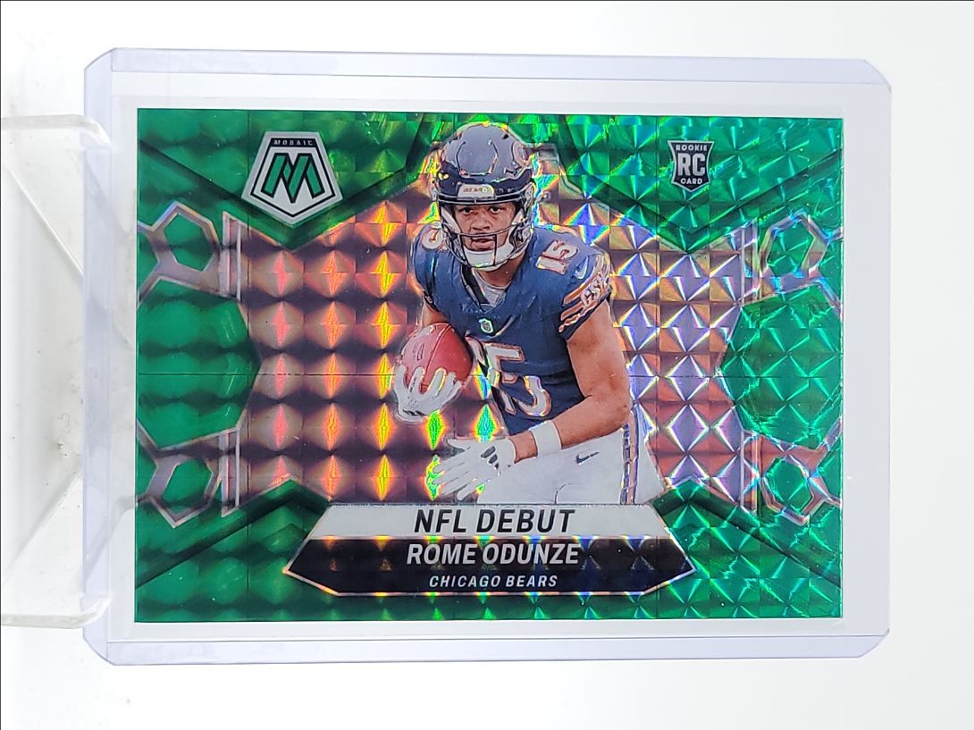 ROME ODUNZE 2024 MOSAIC NFL DEBUT ROOKIE GREEN MOSAIC PRIZM RC Q5971