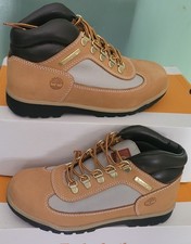 NEW TIMBERLAND  WATERPROOF FIELD L/F MID BOOT "WHEAT" JUNIORS US 4