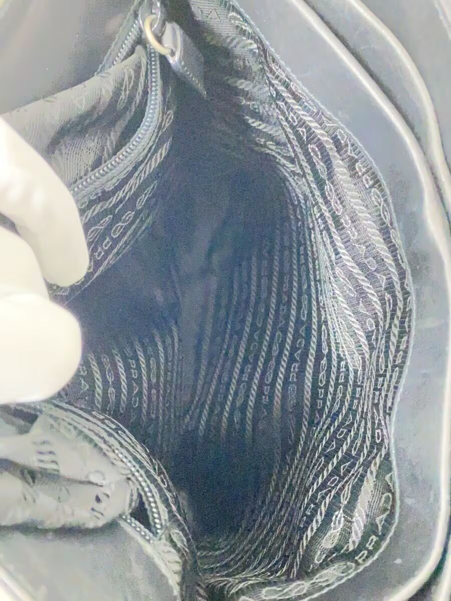 PRADA Shoulder Bag Nylon Black Plain thumbnail 6