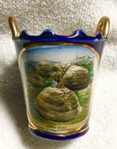 Antique 1900’s Minneapolis Kansas Rock City Souvenir Wheelock Germany bucket