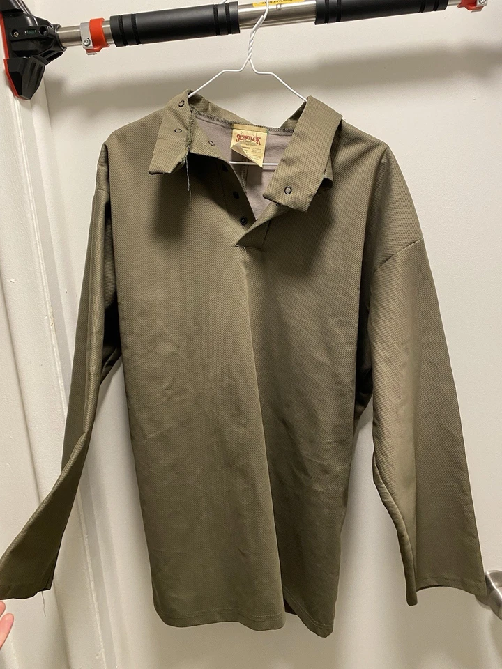 Scentlok Hunting Scent Blocking Pullover Shirt Men's Size Large USA Camo - Image 2 of 4