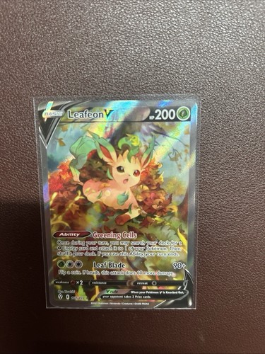 Leafeon V (Alternate Full Art) 167/203 Swsh07: Evolving Skies Holo