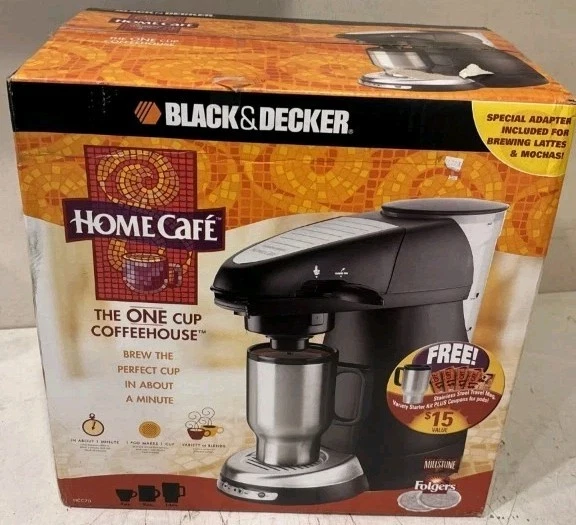 Black&Decker Home Cafe Coffeemaker The One Cup Coffeehouse New Sealed box