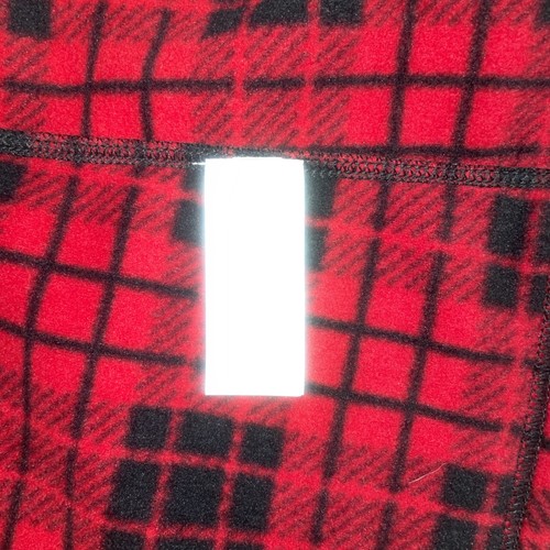 Chaps Vest Women's Medium Red Buffalo Plaid Fleece Full Zip Pockets Jacket - Picture 7 of 9